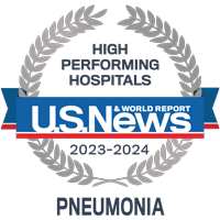 High Performing Hospitals U.S. News & World Report 2023-2024 Pneumonia