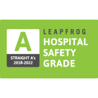 Leapfrog Hospital Safety Grade Straight A's 2018-2022